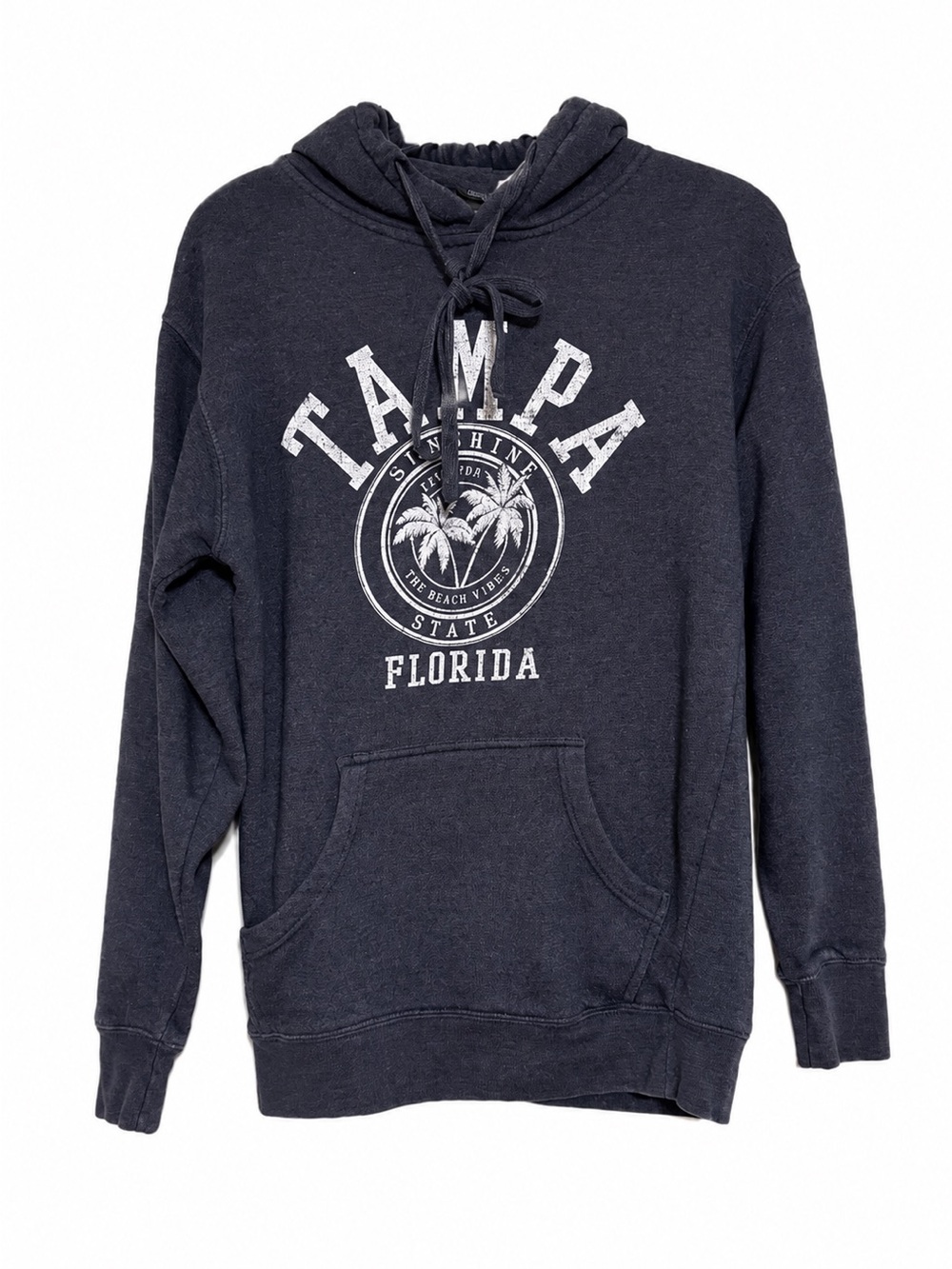 Point Sportswear Tampa Florida Beach Vibes Hoodie Women’s Medium Navy Blue